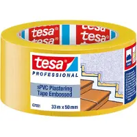 TESA SPVC EMBOSSED 67001-00001-00 Gipstape Professional Geel (l x b) 33 m x 50 mm 1 stuk(s)
