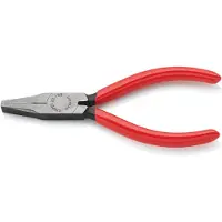 Knipex Platbuigtang zwart geatramenteerd met kunststof bekleed 125 mm - 2001125