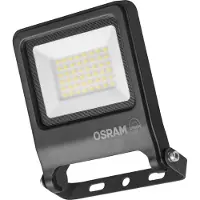 Osram ENDURA FLOOD PC 30W LED-schijnwerper, 3000K warm wit, 3000 lumen, IP65-schijnwerper milieuvriendelijk, 110° stralingshoek, 100 lm/W, grijs