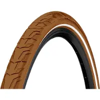 Continental Conti 28x1.75" 47-622 banden, geschikt voor stadsfietsen en e-bikes (E-25), met stalen karkas, reflecterend profiel, bruin