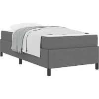 vidaXL Bedframe met matras Lichtgrijs 90 x 200 cm Stof