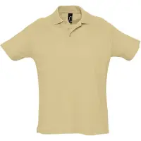 Sols Heren Zomer II Pique Poloshirt met korte mouwen (Zand)