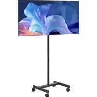 Vevor oprolbare tv-standaard voor platte en gebogen tv's van 431,8-1397 mm