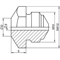 Gesipa 1434955 Mondstuk 1 stuk(s)