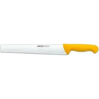 Arcos Salamimes: Professional 295700, gemaakt van roestvrij staal Nitrum, met een ergonomisch, geel gekleurd polypropyleen handvat en een 30 cm lemmet. Displaydoos