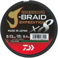 Daiwa J´braid Exp X8 300 M Braided Line Transparant 0.160 mm