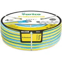 Vartco - 4-lagige Tuinslang 1/2" 30m | Voedsel veilig Anti Twist tuinslang | flexibele slang Tricot vlecht UV-bestendig 25 Bar