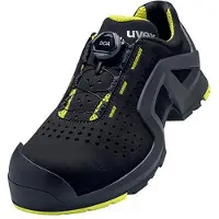 Uvex 6568 6568245 Lage veiligheidsschoenen S1P Schoenmaat (EU): 45 Zwart/geel 1 paar