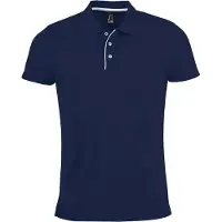 Sols Heren Performer korte mouw Pique Polo Shirt (Franse marine)