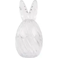 Clayre & Eef Glazen potje Ei Ø 9x17 cm Transparant Glas