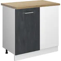 Vicco R-Line Hoekkast – 86 cm WB Eik Zwart beton
