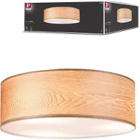 Paulmann Plafondlamp , Liska, dimbare, Hout, Woonkamer, Hout, Modern