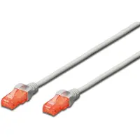 Digitus DK-1617-200 RJ45 Netwerkkabel, patchkabel CAT 6 U/UTP 20.00 m Grijs Vlambestendig, Halogeenvrij, Rond, Verdraaide paren, Onafgeschermd 1 stuk(s)