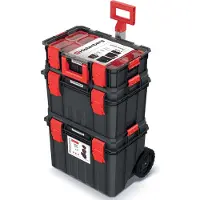 Kistenberg - Set van Gereedschapsorganiser /Sorteerdozen op wielen