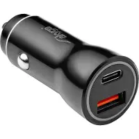 Akyga AK-CH-16 USB-oplader 36 W 1x USB-C, 1x USB-A QC 3.0, USB PD 3.0, PPS Zwart Auto, Vrachtwagen Snellader