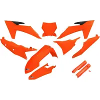 Ufo Ktm Sx/sx-f 2023-2024 Ktkit529f-fflu Fork Protectors & Plastic Set