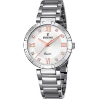 Festina Analoog horloge '- Watch MADEMOISELLE - Quartz watch movement - Watch case width: 32.5 mm' zilver