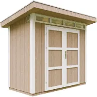 Timbela Tuinhuis van premium kwaliteit, afmetingen 161x294x239 cm, oppervlakte 3 m², met vloer en bitumentegels - M901A - TERRA BROWN