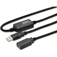 Digitus USB 2.0 actieve verlengkabel met stekkerkoppeling