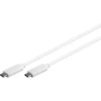 Microconnect USB3.1CC1W, 1 meter, USB-C, USB-C, USB 3.2 Gen 2 (3.1 Gen 2), wit