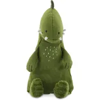 Trixie Knuffel - Mr. Dino - Dieren Pluche - Dinosaurus - Eerste knuffel voor Baby - 100% biologisch katoen - Klein