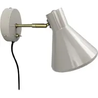 Dyberg Larsen Design wandlamp Sleep, alu / grijs / zink, Woon-/ Eetkamer, metaal, Design, Wandlamp design