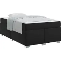 vidaXL Bedframe Zwart 120 x 190 cm Stof