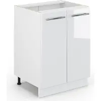 Vicco Fame-Line Keukenonderkast – 60 cm zonder werkblad Wit Hoogglans