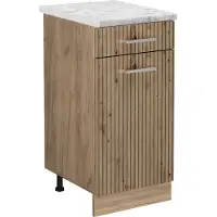 Vicco R-Line Keukenonderkast – 40 cm WB Marmer Artisanaal eiken