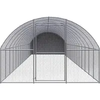vidaXL Kippenren 3x16x2 m gegalvaniseerd staal