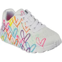 SKECHERS Lage Sneakers UNO LITE - GOLDCROWN SPREAD THE LOVE kind 28