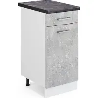 Vicco Keukenonderkast R-Line Beton 40 cm , WB Antraciet, Model 45939