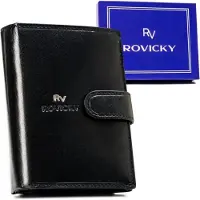 Rovicky - Heren Portemonnee - Groot - Echt Leer - RFID Bescherming
