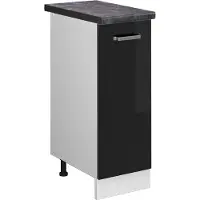 Vicco R-Line Apotheekkast – 30 cm, WB Antraciet Zwart hoogglans