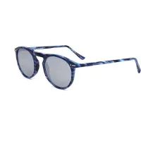 Italia Independent Zonnebril I I 0703 THIN ROUND B2 48/22/145 Button sky led UNISEX I I 0703 THIN ROUND B2