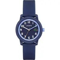 Lacoste Lacosteunisex voor kinderen. 2030043 Analoog horloge 12,12 marine (OSFA), Casual, Siliconen, Riem, Marineblauw, kinderkleding