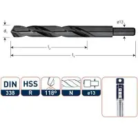 Rotec HSS Spiraalboor DIN 338 (Schacht=13) 14,0 mm - 1201400
