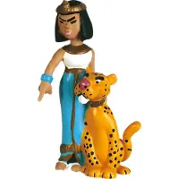 Plastoy Asterix Kleopatra mit Leopard
