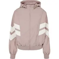 Urban Classics Tussenjas 'Crinkle Batwing' pink / wit