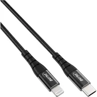InLine USB-C Lightning-kabel, voor iPad, iPhone, iPod, zwart/alum. 2m MFi-certi