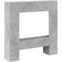 vidaXL Haardombouw 81x18x82 cm bewerkt hout betongrijs