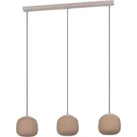Eglo Cominio Hanglamp - E27 - 88,5 cm - Zandkleurig|Taupe - Glas