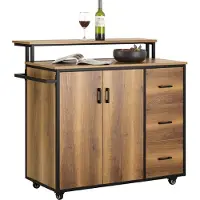 SoBuy Ilot Central Cuisine Buffet Rangement 113x69x106 cm
