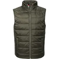 Russell athletic Russell Heren Nano Gewatteerde Bodywarmer (Donkere Olijf)