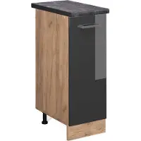 Vicco R-Line Apotheekkast – 30 cm, WB Antraciet Antraciet Hoogglans