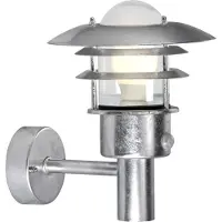 Nordlux Lønstrup 22 Verzinkt 71432031 Wandlamp met bewegingsmelder E27 Verzinkt
