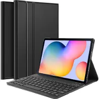Just in Case Samsung Galaxy Tab S6 Lite Premium Toetsenbord Hoes Zwart AZERTY