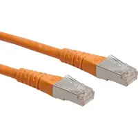 Roline patchkabel Cat.6 (Klasse E) S/FTP (PiMF), oranje, 15 m