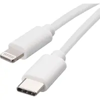 Emos Oplaad- en datakabel USB-C 2.0 / Lightning MFi, 1 meter, wit, SM7015W