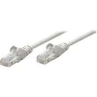 Intellinet 737067 RJ45 Netwerkkabel, patchkabel CAT 6A S/FTP 20.00 m Grijs Folie afscherming, Afscherming gevlochten, Halogeenvrij 1 stuk(s)